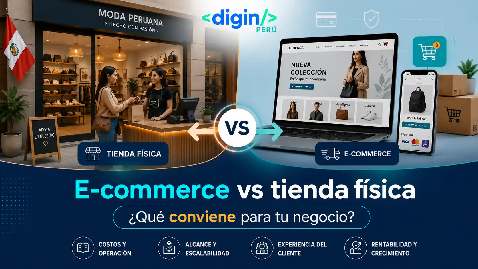 E-commerce vs tienda física: ¿Qué conviene más?