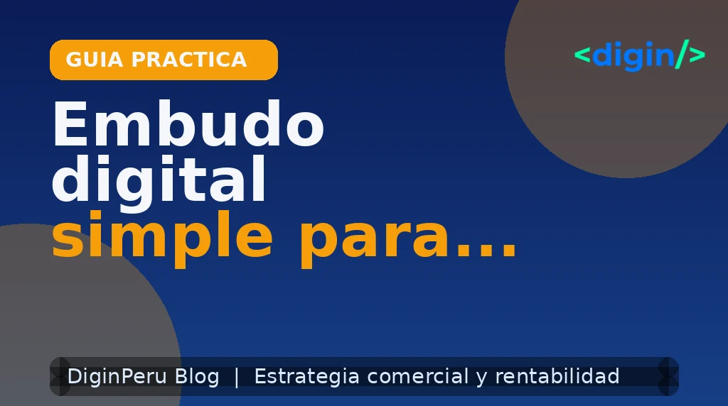Embudo digital simple para vender servicios premium