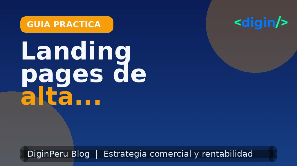 Landing pages de alta conversión: checklist para pymes